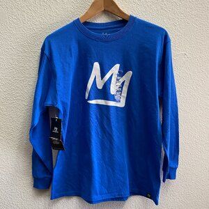 NEW Mammoth Mountain Youth Crown Long Sleeve Shirt XL Blue Color Ski Skiing NWT